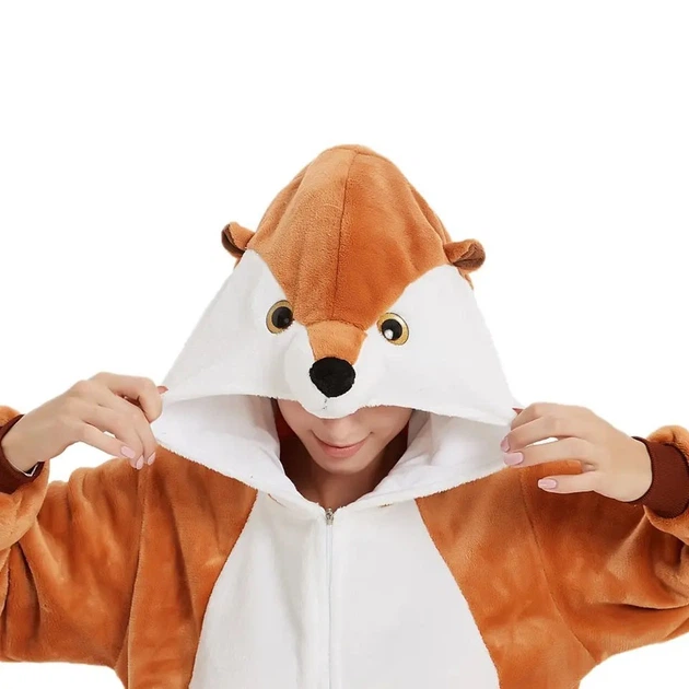 Піжама Кігурумі Жіноча Kigurumi Мангуст Коричневий XL (1092) - Фото 4 Піжама Кігурумі Жіноча Kigurumi Мангуст Коричневий XL (1092) - зображення 4