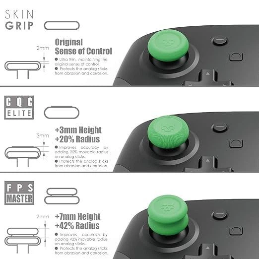 Накладки на стіки Skull & Co. White (6в1) для геймпадів Sony DualSense PS5 / DualShock PS4 / Pro Controller [455862619] - зображення 10