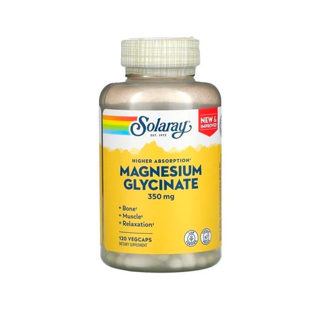 Магний Solaray Magnesium Glycinate 350 mg, 120 веган капс - Фото 1 Магний Solaray Magnesium Glycinate 350 mg, 120 веган капс - изображение 1
