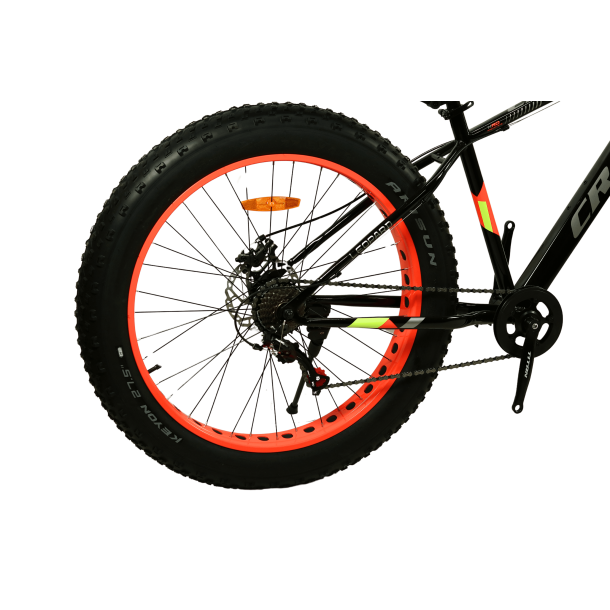 Велосипед Cross 27,5*4,5 ST Leopard 2024 Рама-18 black-orange - зображення 3