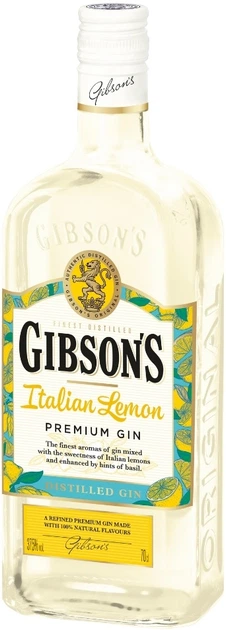 Джин Gibson's Italian Lemon 0.7 л 37.5% (3147699125656) – фото