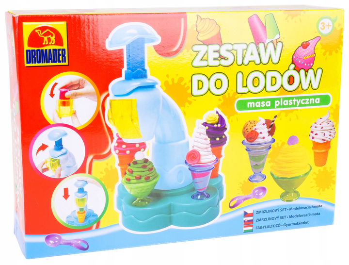 Masa plastyczna Dromader zestaw lody (4897007439171) - obraz 1