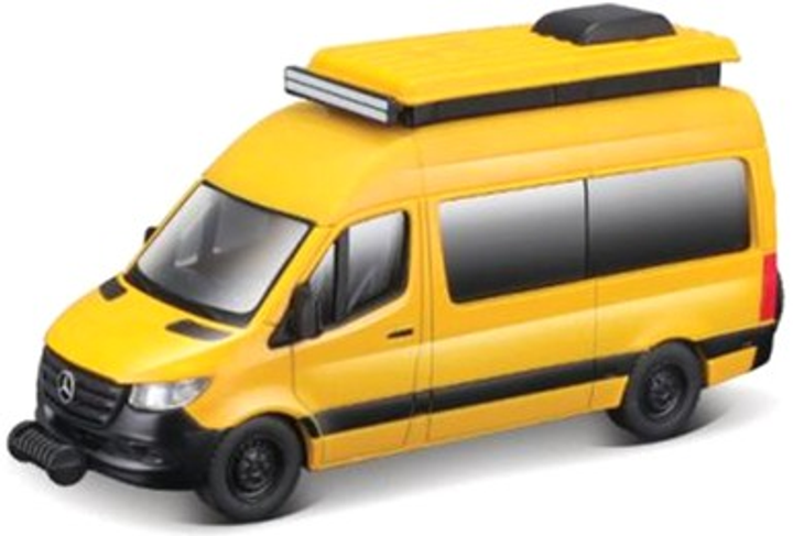 Zabawka Maisto Weekenders Mercedes Benz Sprinter kamper Żółty (5906079621236) - obraz 1