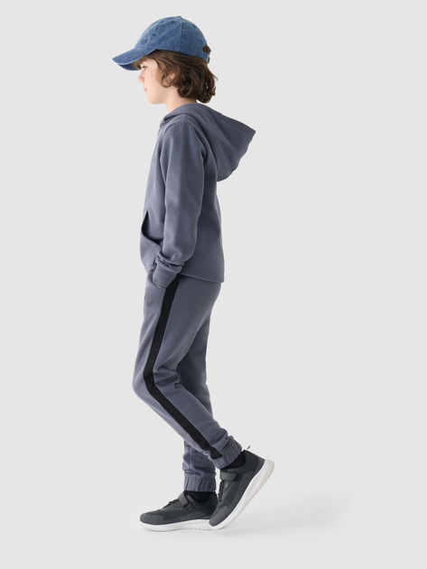 Дитячі спортивні штани 4F TROUSERS CAS M759 134 Темно-сірий 4FJWAW24TTROM759-22S - изображение 2