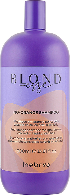 Акція на Шампунь нейтралізуючий помаранчевий колір Inebrya Blondesse No-Orange Shampoo 1 л від Rozetka