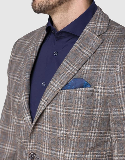 Пиджак Pierre Cardin из коллекции Future Flex в коричневую клетку - размер 25/50 (M)(39139/7950/42405) - Фото 4 Пиджак Pierre Cardin из коллекции Future Flex в коричневую клетку - размер 25/50 (M)(39139/7950/42405) - изображение 4