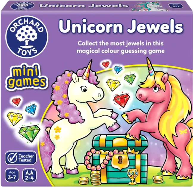 Настільна гра Orchard Toys Unicorn Jewels Mini Game (5011863001849) - зображення 1