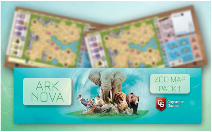 Настільна гра Capstone Games Ark Nova Zoo Map pack 1 rozszerzenie do gry Ark Nova (850000576537) - зображення 1