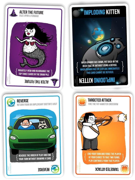 Настільна гра Exploding Kittens Imploding Kittens Expansion to Exploding Kittens (852131006051) - зображення 3