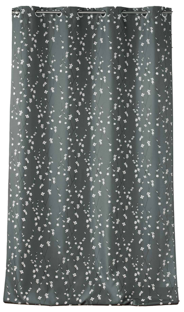 Штора Douceur d'intérieur Sakura на люверсах квітковий візерунок Графітова 140 x 260 см (3574386119993) - зображення 7
