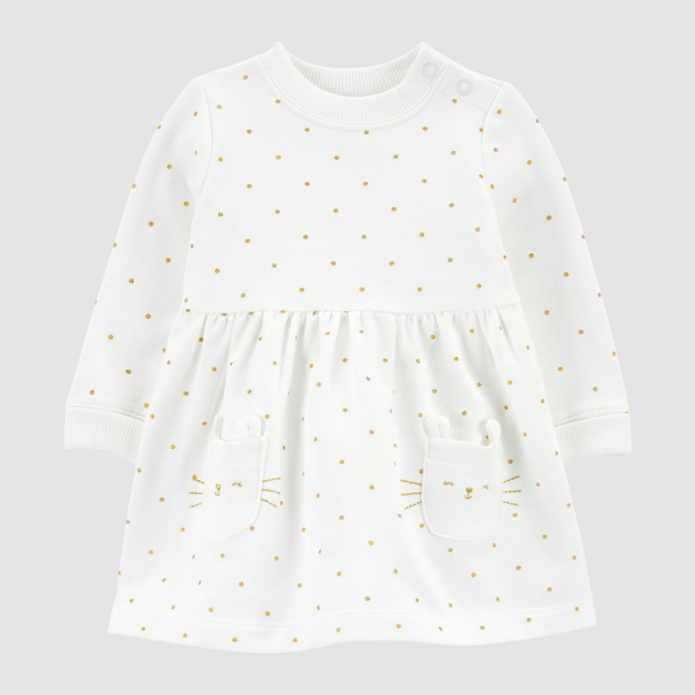 Дитяче плаття для дівчинки Carter's 1R546710 72-76 см Молочне від Rozetka на платформі USKIDKA Акція на Дитяче плаття для дівчинки Carter's 1R546710 72-76 см Молочне від Rozetka