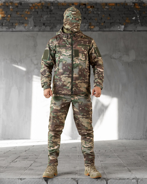 Тактичний зимовий костюм SoftShell на флісі 5 в 1 2XL мультикам (89576) - зображення 1