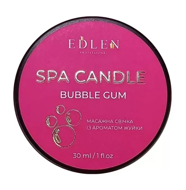 Массажная свеча Edlen Bubble Gum 30 мл - Фото 1 Массажная свеча Edlen Bubble Gum 30 мл - изображение 1