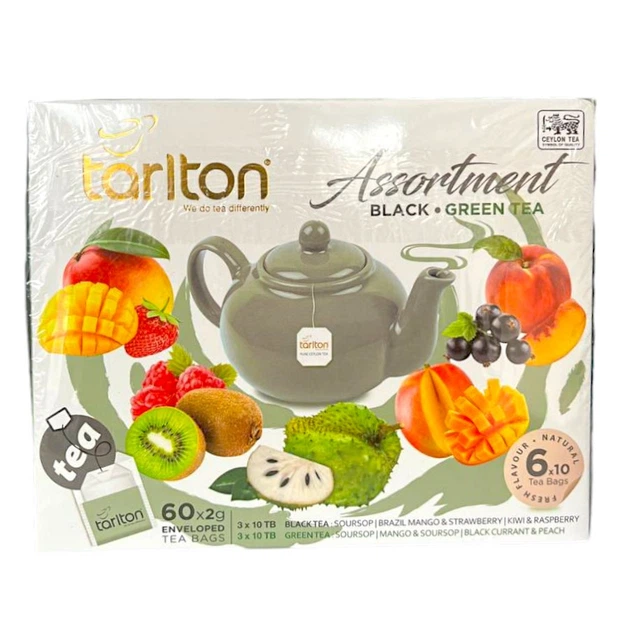 Набір пакетованого чаю Tarlton Black&Green Assortment 60 шт. - зображення 2