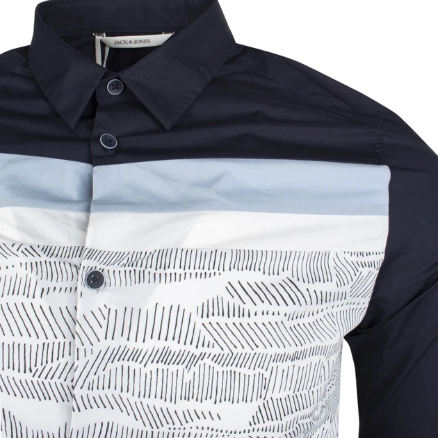 Рубашка мужская Slim Fit Jack&Jones Мультиколор XS 040823-894576 - Фото 3 Рубашка мужская Slim Fit Jack&Jones Мультиколор XS 040823-894576 - изображение 3