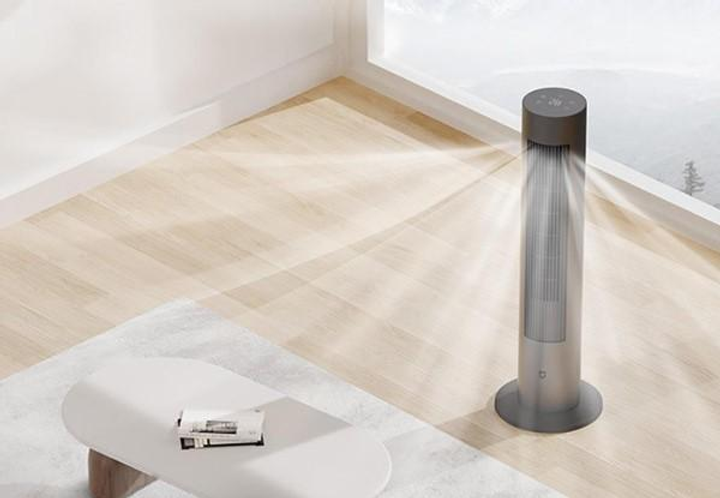 Підлоговий вентилятор-обігрівач Mijia Two Seasons DC Inverter Tower Fan BHR5279CN Dark Grey - зображення 2