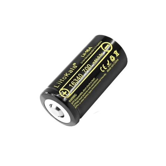 Аккумулятор LiitoKala Lii-16A 16340 700mAh battery - Фото 1 Аккумулятор LiitoKala Lii-16A 16340 700mAh battery - изображение 1