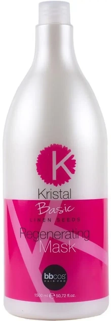 Маска регенеруюча для волосся Bbcos Kristal Basic 1500 мл - Фото 1 Маска регенеруюча для волосся Bbcos Kristal Basic 1500 мл - зображення 1
