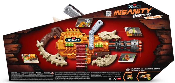 Швидкострільний бластер Zuru X-Shot Insanity Horrorfire Dread
