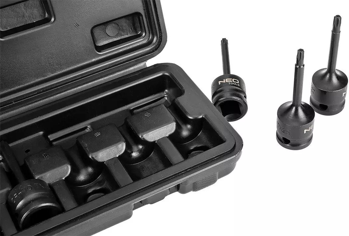 Набір гайкових ключів NEO Tools Torx 1/2" 8 шт 08-712 (5907558418620) - зображення 3