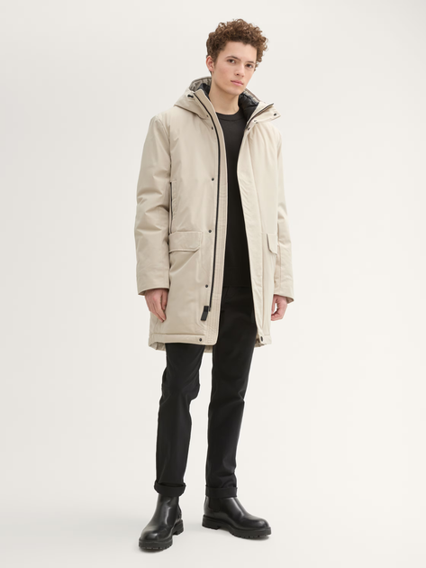 Kurtka parka męska zimowa Tom Tailor 1043834 L Beżowa (4068127359698) - obraz 3