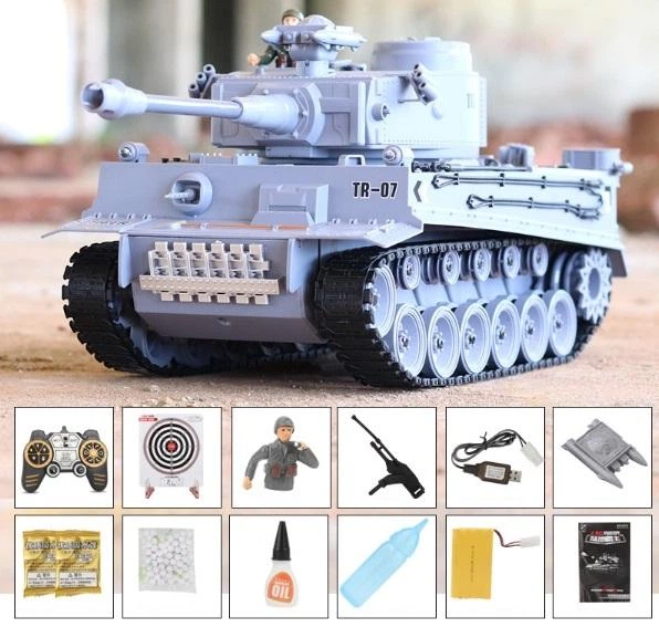 Танк на радіокеруванні іграшковий Tiger Масштаб 1:18 (ЕДТ-13-13) - Фото 3 Танк на радіокеруванні іграшковий Tiger Масштаб 1:18 (ЕДТ-13-13) - зображення 3