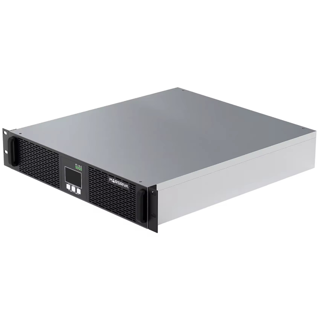Источник бесперебойного питания Marsriva MR-US1KRT 1кВА/1кВт RM Smart Online UPS 1kVA 2x12V/9Ah (MR-US1KRT) - изображение 1