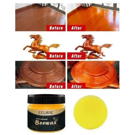 Поліроль для меблів Beewax 80 г/Воскова поліроль для меблів - Фото 6 Поліроль для меблів Beewax 80 г/Воскова поліроль для меблів - зображення 6