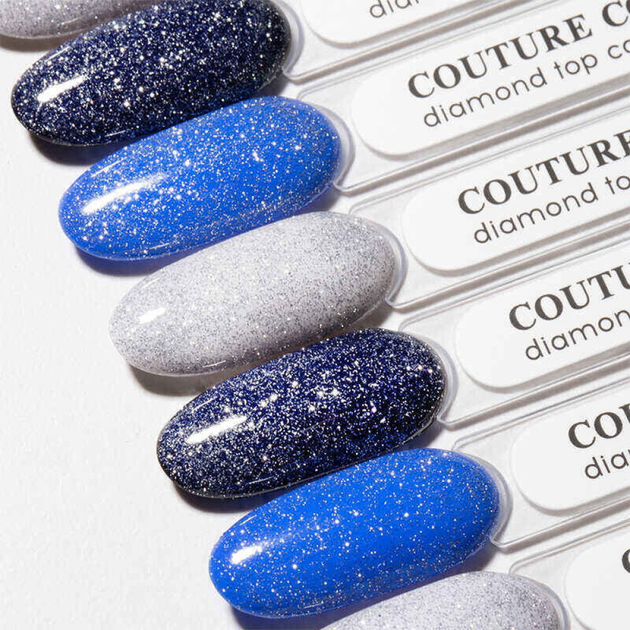 Топ для нігтів зі світловідбиваючим ефектом Diamond Top Coat Couture Colour 9 мл - изображение 3