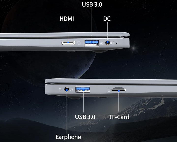 Ноутбук 13.3" Jumper EZbook X3 Intel Celeron N3450 RAM 8GB SSD 512GB Windows 11 - изображение 6