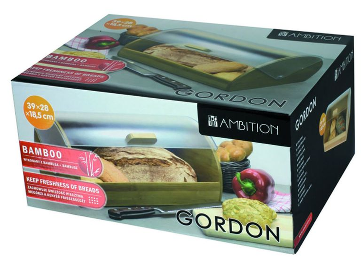 Хлібниця Ambition Gordon дерев'яна 39 x 28 x 18.5 см (5904134689207) - зображення 5