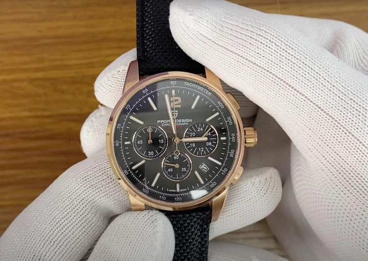 Мужские часы Pagani Design YS008 Rose Gold-Brown - изображение 7