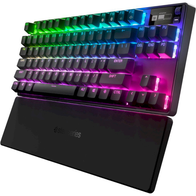 Клавіатура ігрова механічна SteelSeries Apex Pro TKL Bluetooth з RGВ-підсвічуванням Чорний (64865) - зображення 1