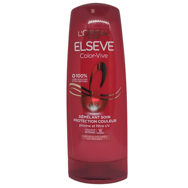 Бальзам-ополаскиватель L'Oreal Paris Elseve Color Vive с экстрактом пиона и UV-фильтром для окрашенных или мелированных волос 250 мл 