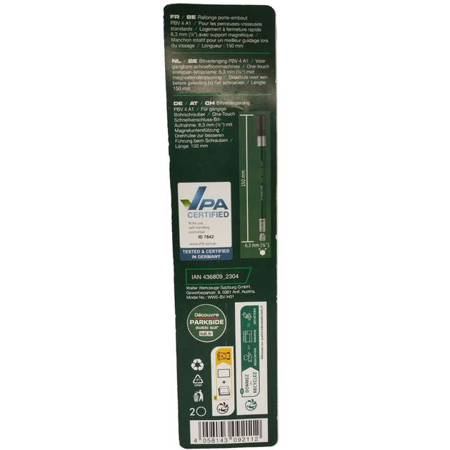 Удлинитель для бит Parkside PBV 4 A1 150 мм - изображение 3