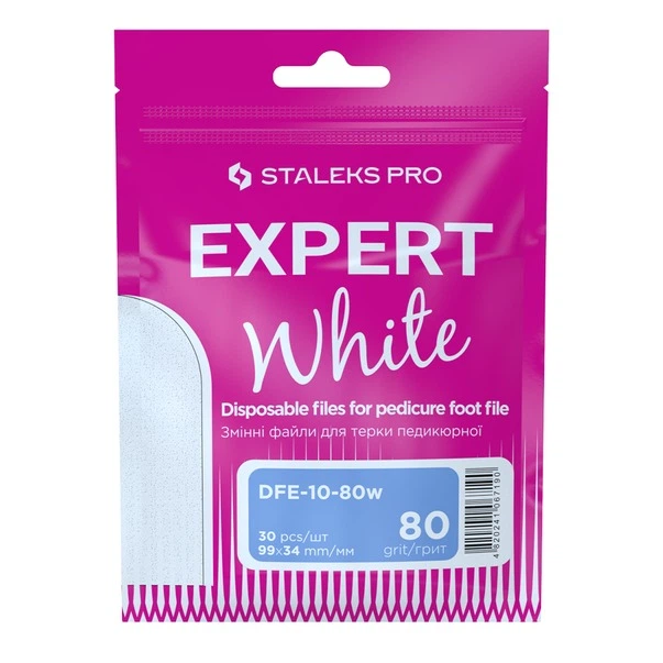 Набор сменных файлов для терки педикюрной Staleks PRO Expert 10 80 грит DFE-10-80 30 шт - Фото 1 Набор сменных файлов для терки педикюрной Staleks PRO Expert 10 80 грит DFE-10-80 30 шт - изображение 1