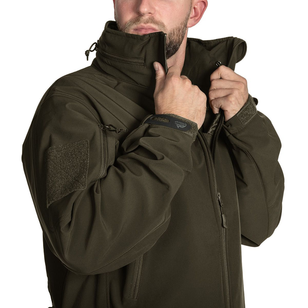 Куртка Helikon-Tex Gunfighter Softshell Shark Skin Windblocker Taiga Green S - зображення 2