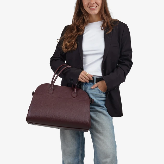 Сумка женская кожаная саквояж большая Regina Notte Travel bag 3727 Бордовый - Фото 2 Сумка женская кожаная саквояж большая Regina Notte Travel bag 3727 Бордовый - изображение 2