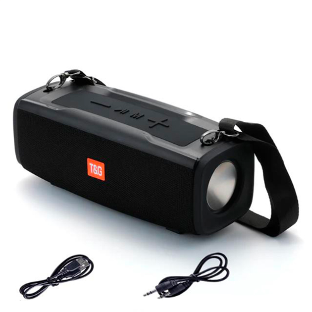 Портативная Bluetooth колонка TG624 с RGB подсветкой и функцией громкой ...