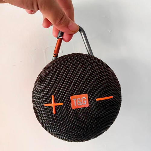 Портативна Bluetooth колонка TG648 з функцією гучного зв'язку, радіо, карабін, чорна - зображення 2