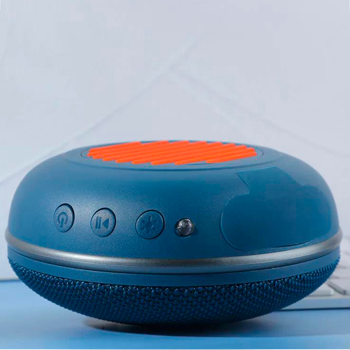 Портативная Bluetooth колонка TG648 с функцией громкой связи, радио, карабин, синяя - изображение 2