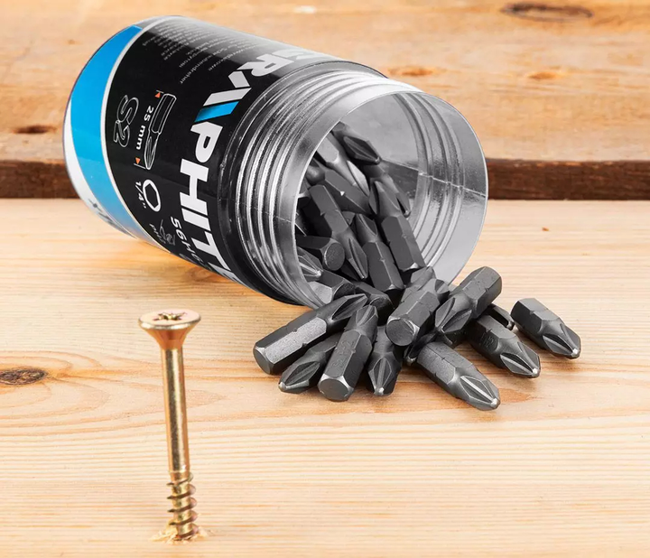 Набір біт Graphite PH2 x 25 мм 100 шт 56H626 (5902062102447) - зображення 5