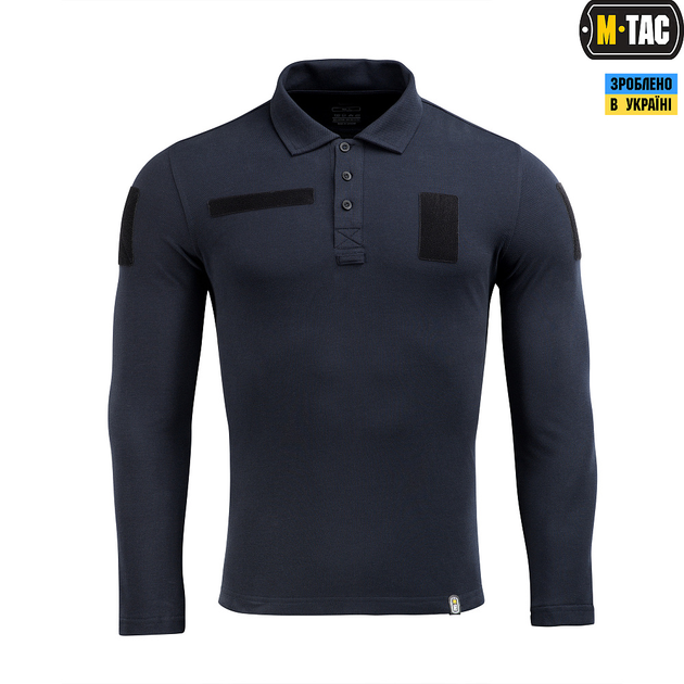 Поло M-Tac тактичне довгий рукав 65/35 Dark Navy Blue 3XL - зображення 2