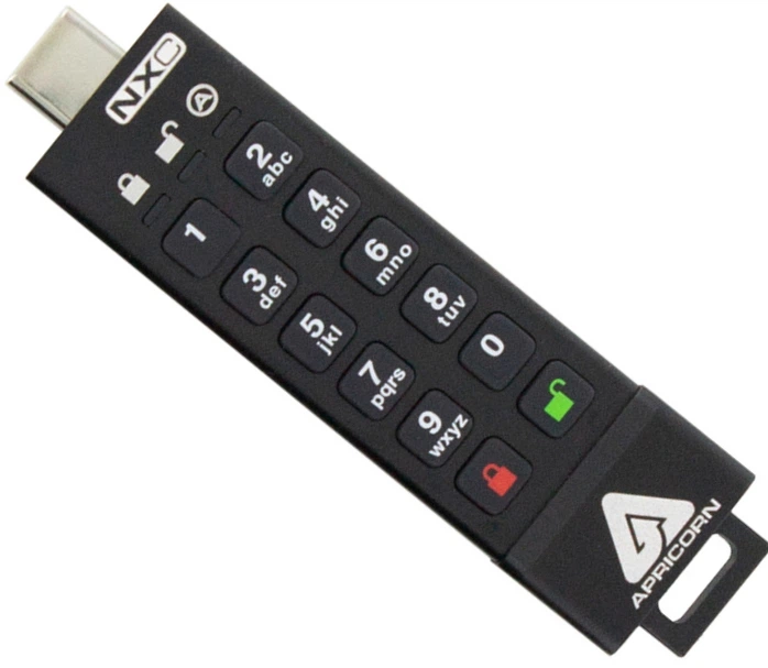 Флеш пам'ять Apricorn Aegis Secure Key 3NXC 4GB USB-C 3.2 Black (ASK3-NXC-4GB) - изображение 4