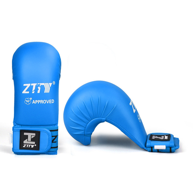 Рукавички для карате WKF ZTTY Сині розмір XL - Фото 1 Рукавички для карате WKF ZTTY Сині розмір XL - изображение 1