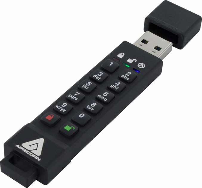 Pendrive Apricorn Aegis Secure Key 3z 32GB USB 3.2 Black (ASK3Z-32GB) - obraz 2