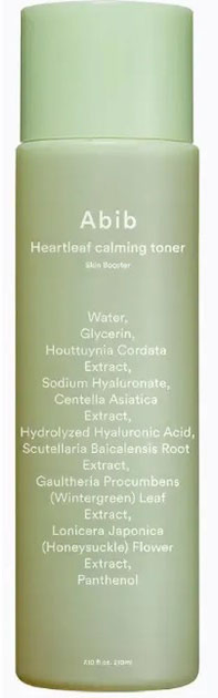 Toner do twarzy Abib Heartleaf Calming Skin Booster kojący 200 ml (8809657118012) - obraz 1