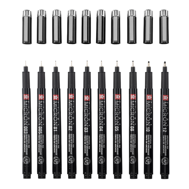 Набор лайнеров Sakura Pigma Micron Black Edition 10 шт (003