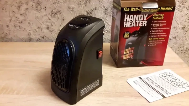 Мини обогреватель 400W Handy Heater с пультом, обогреватель электрический тепловентилятор портативный - изображение 5
