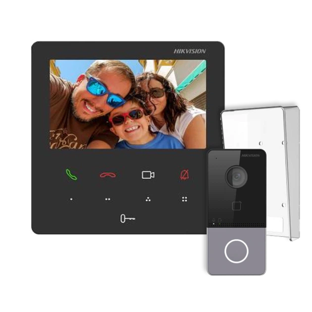 Комплект відеодомофону Hikvision DS-KH6110-WE1 + DS-KV6113-WPE1(C) - Фото 1 Комплект відеодомофону Hikvision DS-KH6110-WE1 + DS-KV6113-WPE1(C) - зображення 1